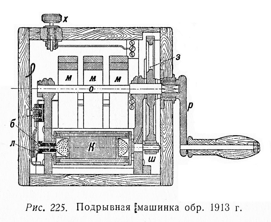 Подрывная машинка схема